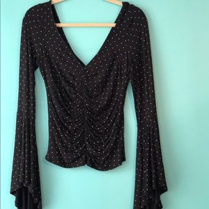 Free People polka dot long sleeve.